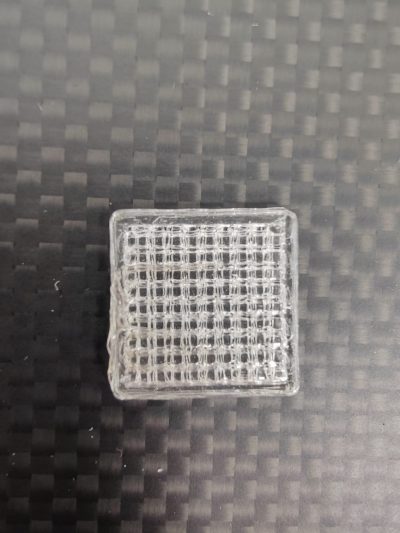 Figure 1. Porous scaffold 3D printed from polylactide.